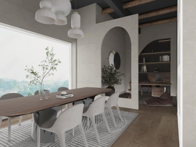 侘寂会议室3D模型下载